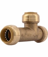 SharkBite 3/4&quot; Slip Tee Push to Connect Brass Plumbing Fitting, U3370LFA - $32.86 CAD
