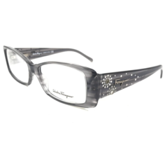 Salvatore Ferragamo Eyeglasses Frames 2639-B 478 Clear Gray Crystals 52-15-135 - £58.53 GBP