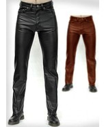 Leather Pants With Leather Lining Black Colour Mono ectric, Men Wasit Be... - £138.80 GBP
