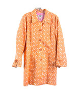 Susan Bristol 100% Coated Cotton Peach Polka Dot with Pink Lining Rain Coat - £23.96 GBP