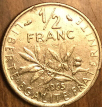 1965 France 1/2 Franc Coin - £1.01 GBP