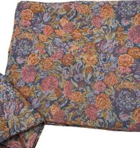 Set 10 Floral Tapestry Cloth Napkins Square Placemats Blue Purple Pink Fabric - £40.11 GBP
