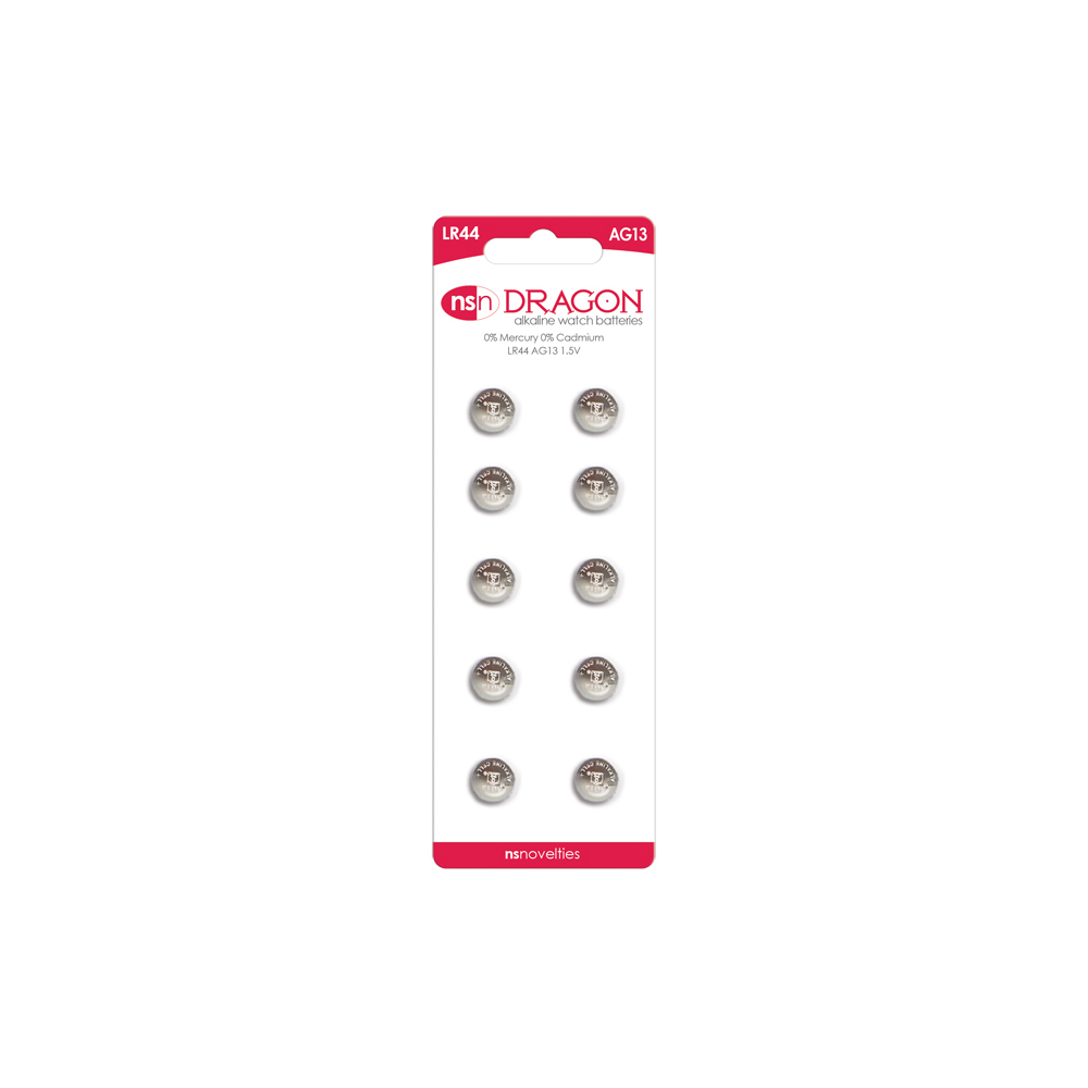Dragon Batteries: 10Pk Alkaline Ag13/Lr44 - $1.88