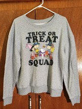 Peanuts Snoopy TRICK OR TREAT SQUAD Halloween sweatshirt Juniors 2XL - £15.89 GBP