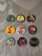 8 Vintage Pogs Milk Caps 1 Slammer Peanuts Power Rangers VR Troopers Spy Kids - £19.34 GBP