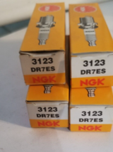 Lot of Four NGK Spark Plugs DR7ES Stock No. 3123 - £15.37 GBP