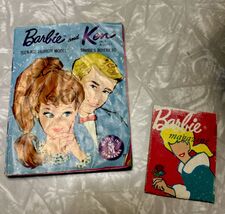 Vintage 1961 Mattel Barbie Ken Fashion Mini Booklet &amp; Barbie Magazine Prop - $9.99