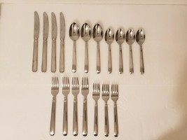 MSE Martha Stewart Stainless Flatware 18 Pieces Forks Knives Spoons - £23.97 GBP