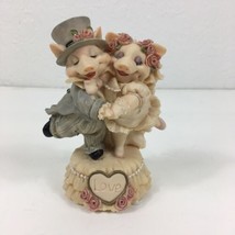The San Francisco Music Box Company We’ve Only Just Begun Pig Bride Groom Love - £22.08 GBP