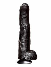 FALCON BIG BLACK COCK UNCUT DILDO WITH BALLS SUCTION CUP DONG THICK SHAFT - $1,241.98 MXN