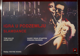 Slam Dance Movie Poster Wayne Wang Virginia Madsen 1987 - £22.16 GBP