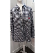 Old Navy Gingham Love Heart Pocket Women Long Sleeve Button Up Shirt Siz... - £13.56 GBP