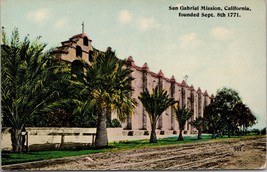 San Gabrial Mission CA Postcard PC577 - $4.99