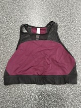 Pink By Victoria Secret Bra Women Medium Maroon Cropped Sports Bra - $12.53 CAD