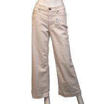 Lands End Wide Leg Jeans, Women Size 4/P Petite Fit 3, 30&quot; Inseam, White... - $37.99
