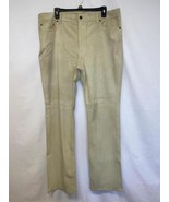 MSRP $695 Ralph Lauren High-Rise Straight Suede Pants Pale Parchment Siz... - $323.33 CAD