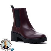 Time &amp; Tru Lug Chelsea Boots  Memory Foam, Burgundy SIZE 9, Women’s - £21.15 GBP