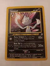 Pokemon 2000 Neo Genesis Sneasel 025/111 (Rare) Single Trading Card Near... - £9.37 GBP