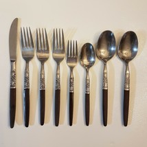 Oneida Northland Napa Valley Flatware LOT Canoe Muffin Brown Spoon Fork ... - £49.99 GBP