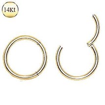 14Kt. Yellow Gold Seamless Clicker Ring - 8mm - £72.53 GBP