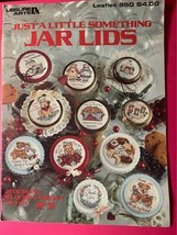 Leisure Arts Just A Little Something Cross Stitch Jar Lids Design Book - $8.87