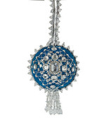 The Cracker Box  Inc Christmas Ornament Kit JOan Brooch on Teal Golden O... - $85.00