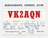 VK2AQN QSL Card Kingsgrove Sydney New South Wales Australia 1957  - $14.85