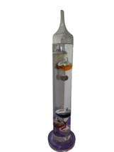 Galileo Thermometer Sink Glass Orb Floating Glass Bubbles 13&quot; Tall Free ... - £15.03 GBP
