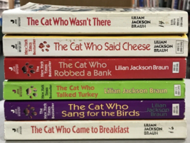 Lilian Jackson Braun The Cat Who Wasn&#39;t There The Cat Who Sang For The Birds  X6 - £13.22 GBP