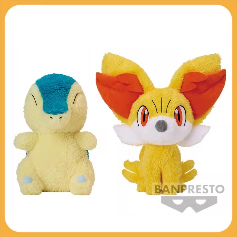 Classic Anime Pokemon Cyndaquil Fennekin Plush Stuffed Toy Cute Plush Anime - £41.29 GBP