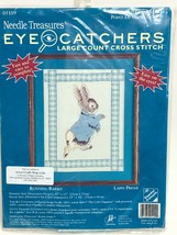 Needle Treasures Running Rabbit Lg Count Cross Stitch 10 x 13 JCA 2000 V... - $23.97