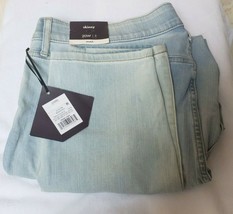 Women&#39;s Plus Size 20W Skinny Stretch Bleach Wash Denim Blue Jeans Ava &amp; ... - £19.61 GBP