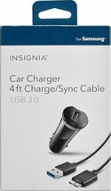 NEW Insignia Micro-USB 3.0 Car Charger Cable for WD My Passport Book Hard Drive - £3.85 GBP