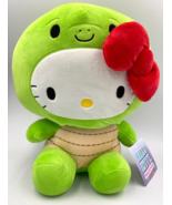 Xlarge Hello Kitty Green Turtle Plush Toy 13 inch Sanrio Soft Cute Gift NWT - $23.51