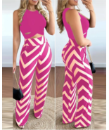 2024 Spring Summer Round Neck Sleeveless Vest Wide Leg Pants - $36.95