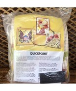 VTG Artcraft Concepts Quickpoint NEEDLEPOINT Unassembled FLOWER BASKET K... - $22.70