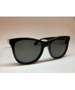 WILDFOX 'Catfarer' Sunglasses GLOSSY BLACK Oversized Cat Eye Frame - $45.53