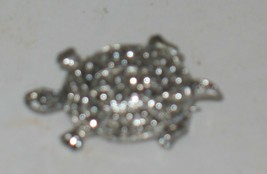 Vintage Silvertone Turtle Brooch Pin Costume Jewelry Signed Gemco? - £7.14 GBP