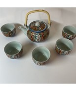 Tea Pot &amp; 5 Cups Stoneware Made in Japan for Takahashi, San Francisco - $665.05 MXN