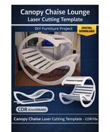 Rocking Lounge Chair with Canopy – Laser-Cut Template (CDR File) - $11.40