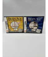 Nintendo DS Brain Age 1 &amp; 2 Video Game Complete Tested - £9.66 GBP