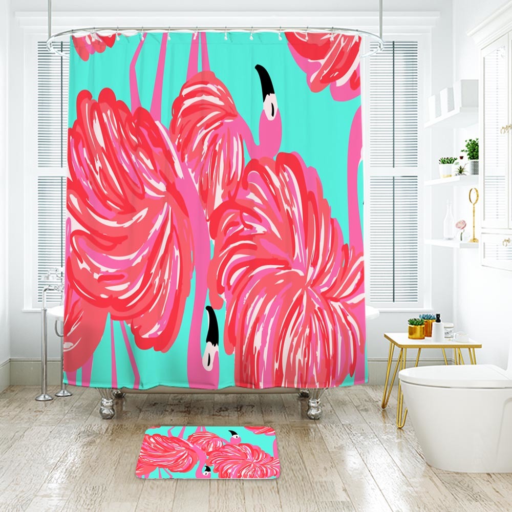 Lilly Pulitzer Gimme Some Leg Shower Curtain Bath Mat Bathroom