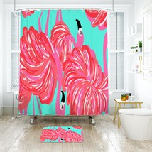 Lilly Pulitzer Gimme Some Leg Shower Curtain Bath Mat Bathroom Waterproof Decora - $22.99+