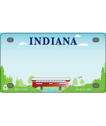 Indiana Recycle Blank Novelty Mini Metal License Plate Tag - $20.44 CAD