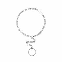 60cm Handmade Round Cool Silver Chain Necklace Choker Metal Chain Collar - £7.31 GBP