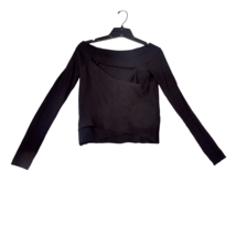 GBG Los Angeles Women&#39;s Sweater Crop Long Sleeve Size Medium Black - $22.51