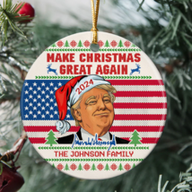 Trump Make Christmas Great Again, Personalized Ornaments, Trump Ornaments - £8.49 GBP