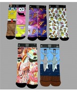 Odd Sox Pizza Doughnuts French Fries Hot Dogs Sharks Crew Socks Men&#39;s 6-... - $14.99