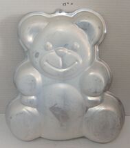 Rare Vintage 1982 Wilton Enterprises Teddy Bear Aluminum Cake Pan 502-3754 - $24.70