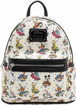 Loungefly Disney Mickey Mouse &amp; Friends Tattoo Mini Backpack - £118.51 GBP